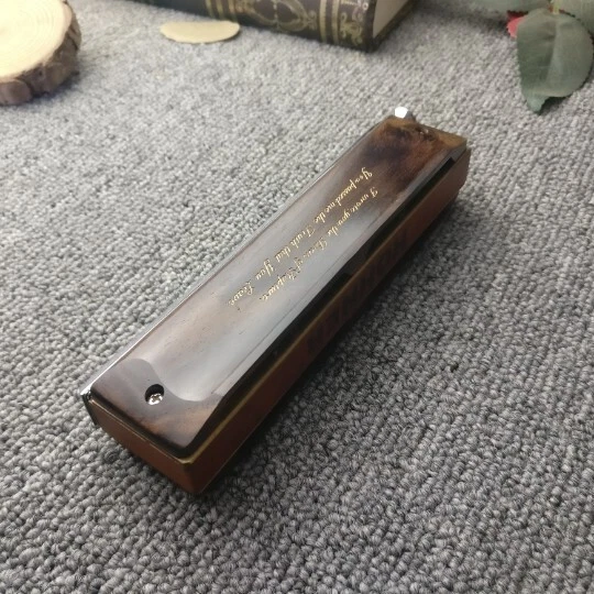 New Handmade Sandalwood Cover Plate for HOHNER 270 chromatic DIY Harmonica - Image 2 of 4