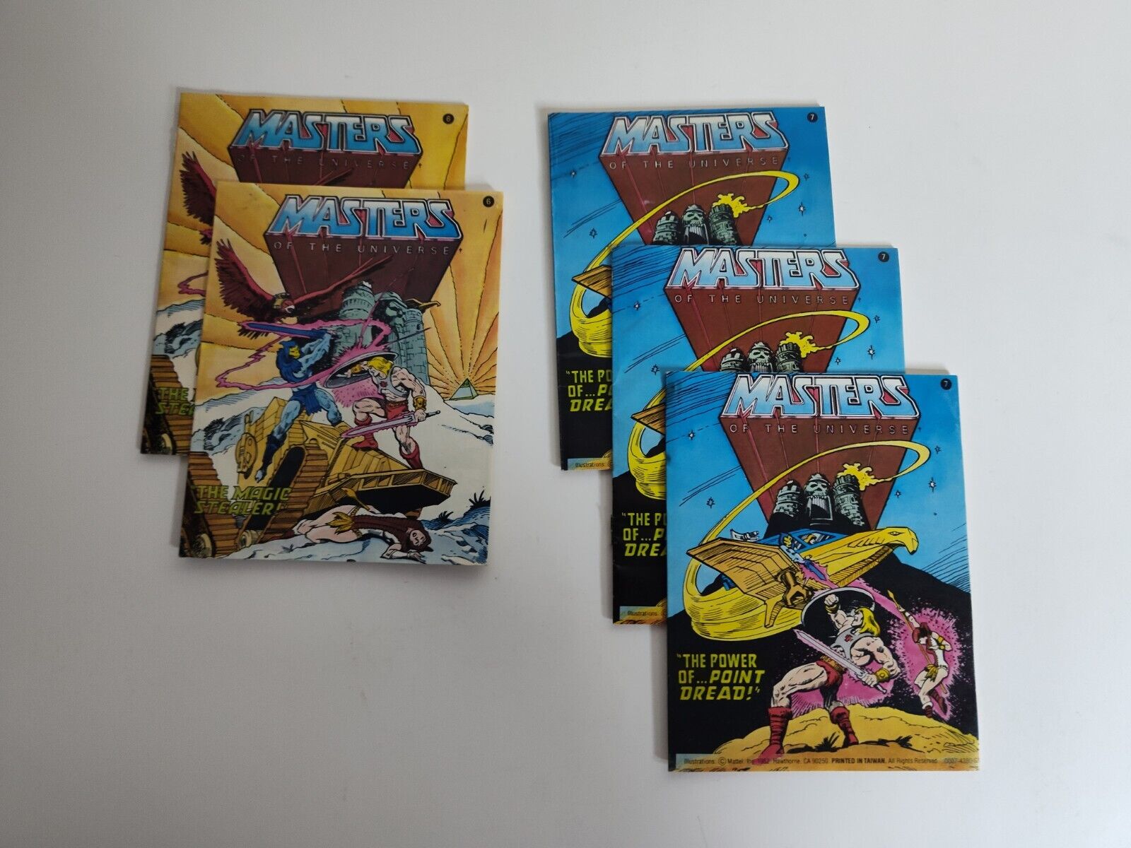 VTG 1982-1987 Original Masters of the Universe He-Man Mini Comics Lot of 5