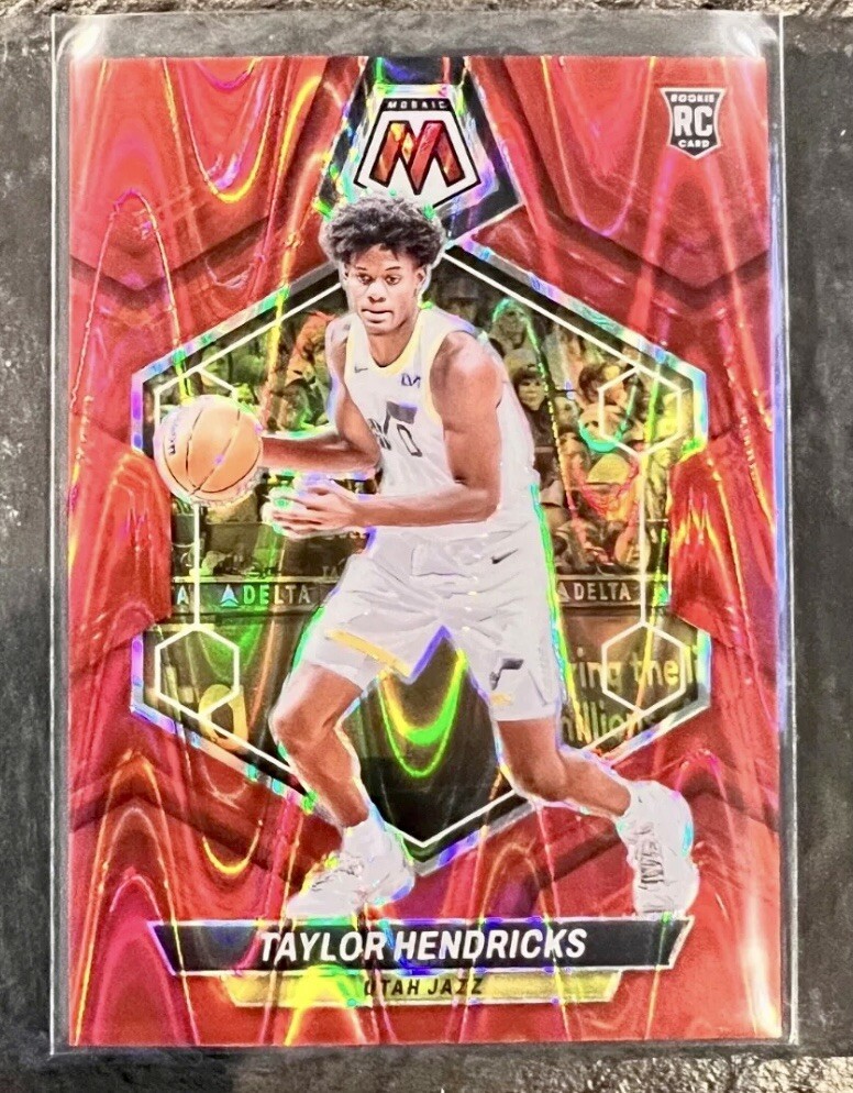 Taylor Hendricks - 2023-24 Panini Mosaic #221 RC Rookie Red Seismic Prizm /299