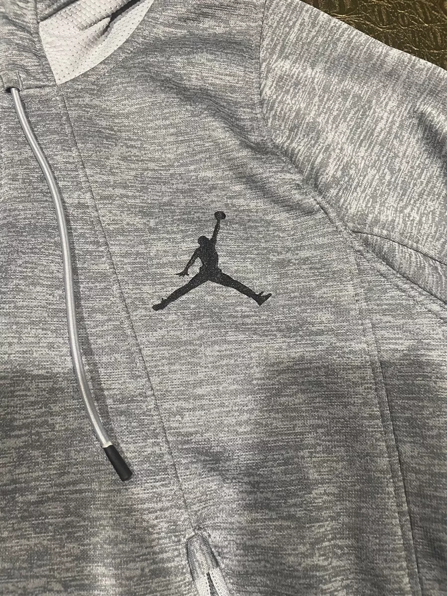 Jordan MEN S Flight Fleece Full Zip Hoodie Grey Black 688525 012