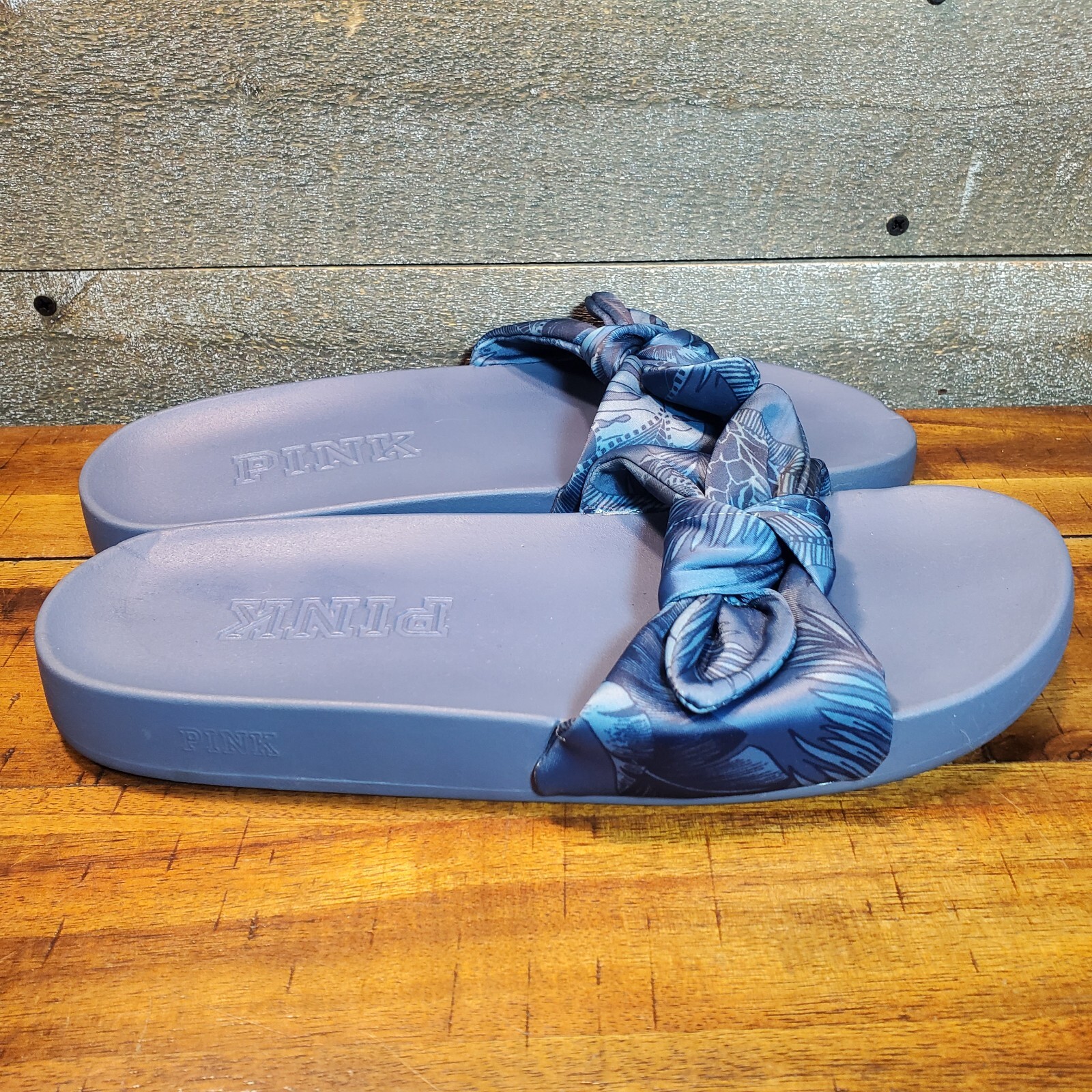 SAOLA Slip on pantofola casual da donna blu Victoria's Secret suola in gomma taglia unica