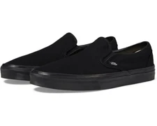 New in Box Vans Classic Slip-On Canvas Sneakers Black/Black, Fast Shipping