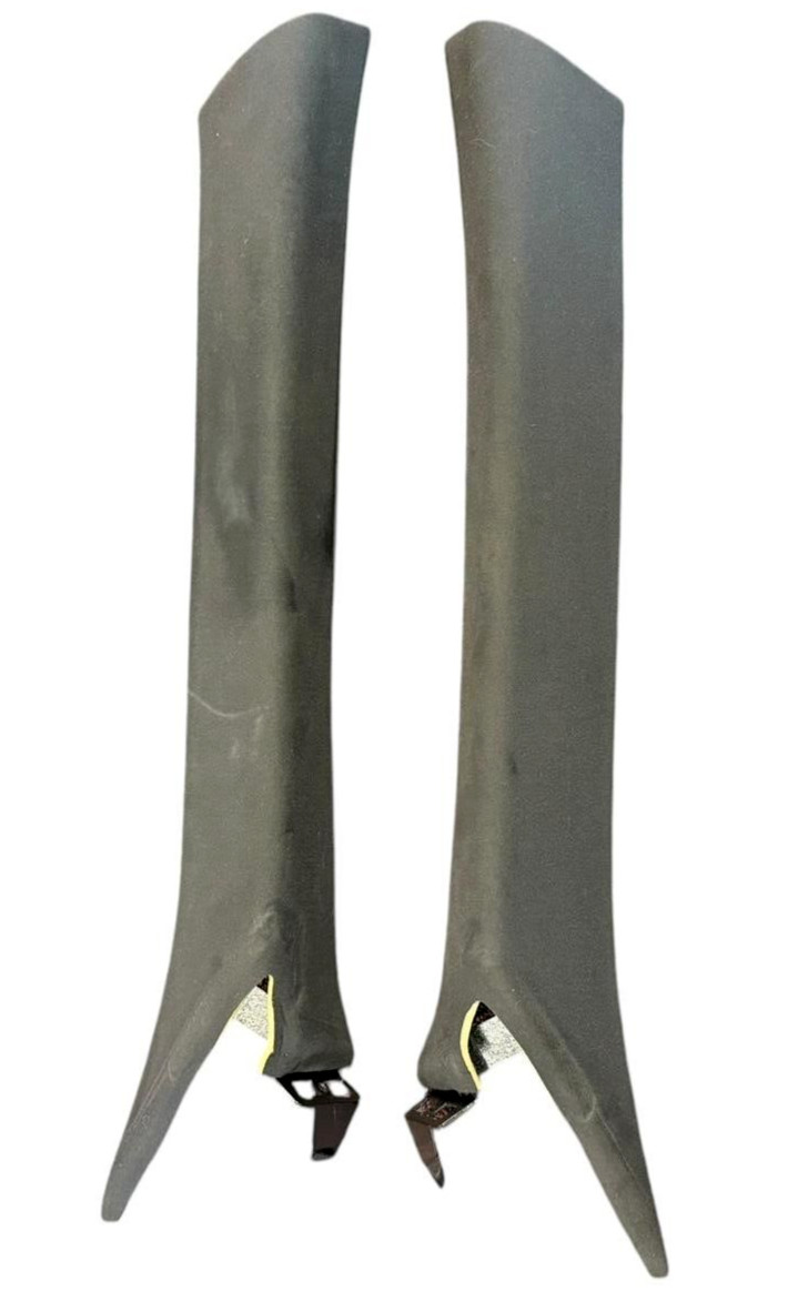 2014-2020 MASERATI QUATTROPORTE FRONT LEFT & RIGHT A PILLAR TRIM COVER BLACK OEM