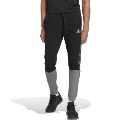 adidas Men's Black/Grey Essentials Mélange French-Terry Joggers (HK2899) M/L/XL/