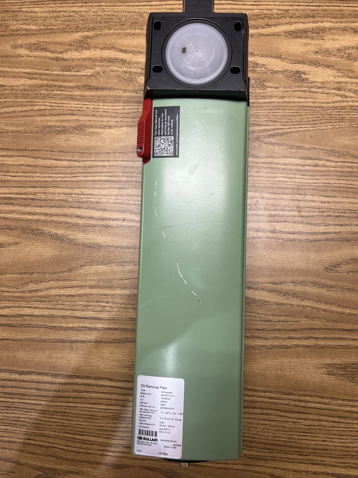 FILTRO DE ELIMINACIÓN DE ACEITE SULLAIR 02250244-871 SXTH0500F Foto 3 de 4