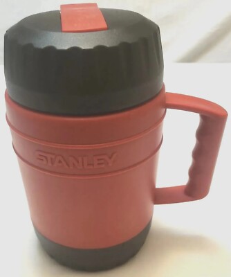Stanley Heatkeeper Vacuum Flask Red Spoon Handle Hot Cold Food Soup Aladdin 17oz