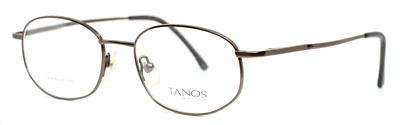 MARCHON Tanos T2110 26 SBR Brown Mens Oval Full Rim Eyeglasses 53-18-140 B:38