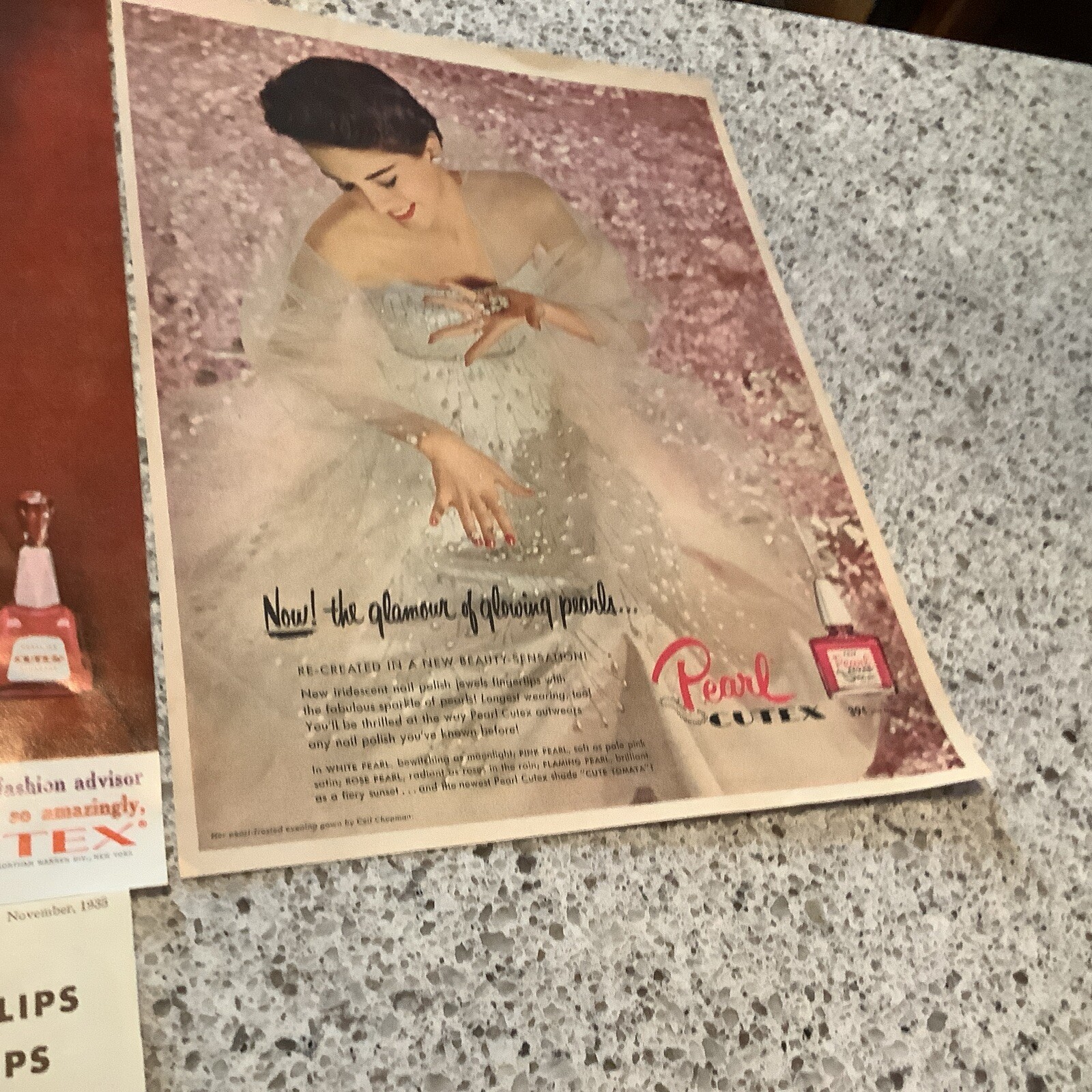 1930/50/60s Cutex Products Cosmetics Paper Print Ad Lot Of 5 Vintage Ads