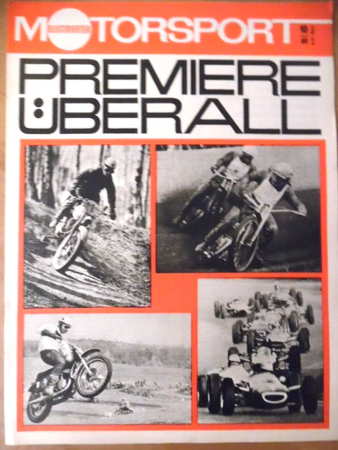 ILLUSTRIERTER MOTORSPORT 10 - 1968 Speedway-WM Meißen Collm Moto-Cross Ford RS