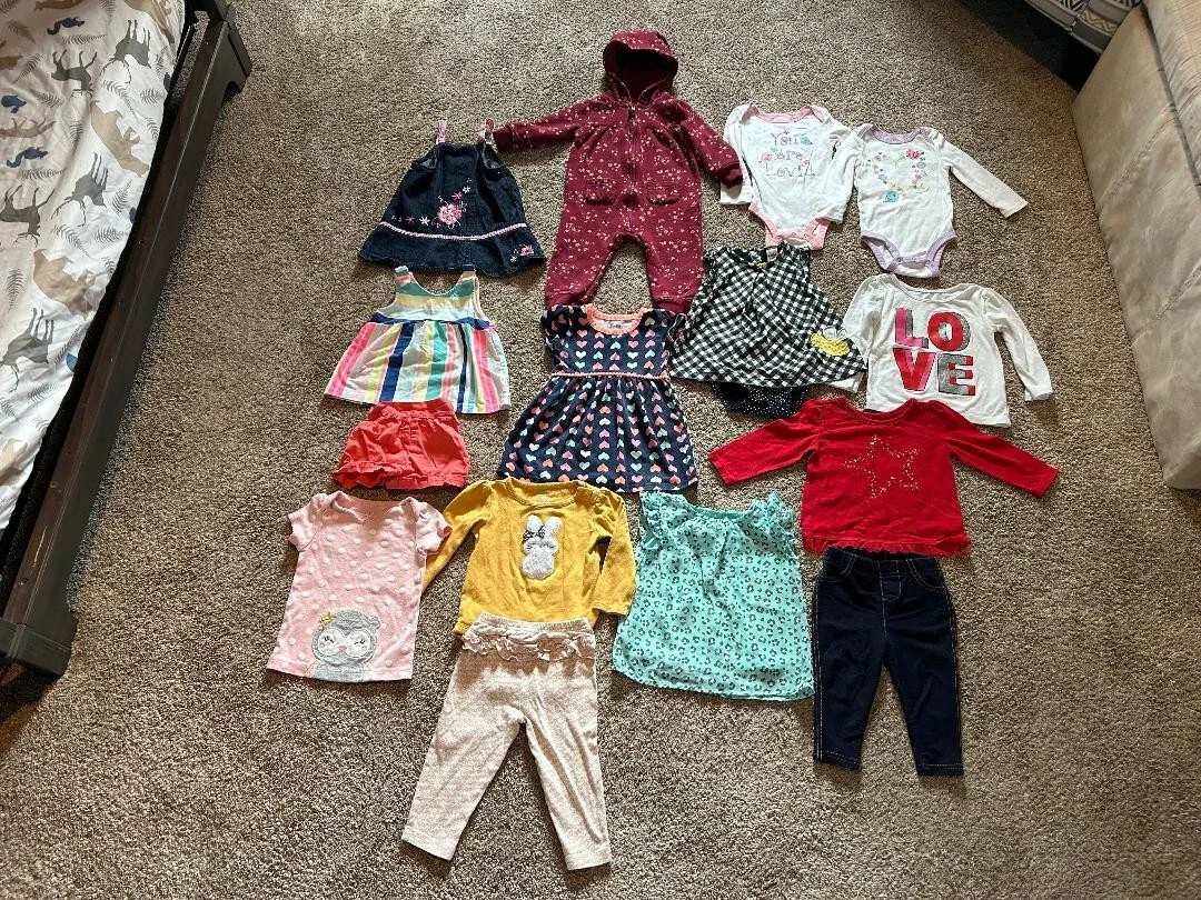 Lot Of Baby Girl Clothes In Size 9 12 Months 12 Months eBay