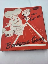 Vintage Androck VERY RARE BARBECUE GONG IN ORIGINAL BOX ANDROCK DINNER BELL BBQ