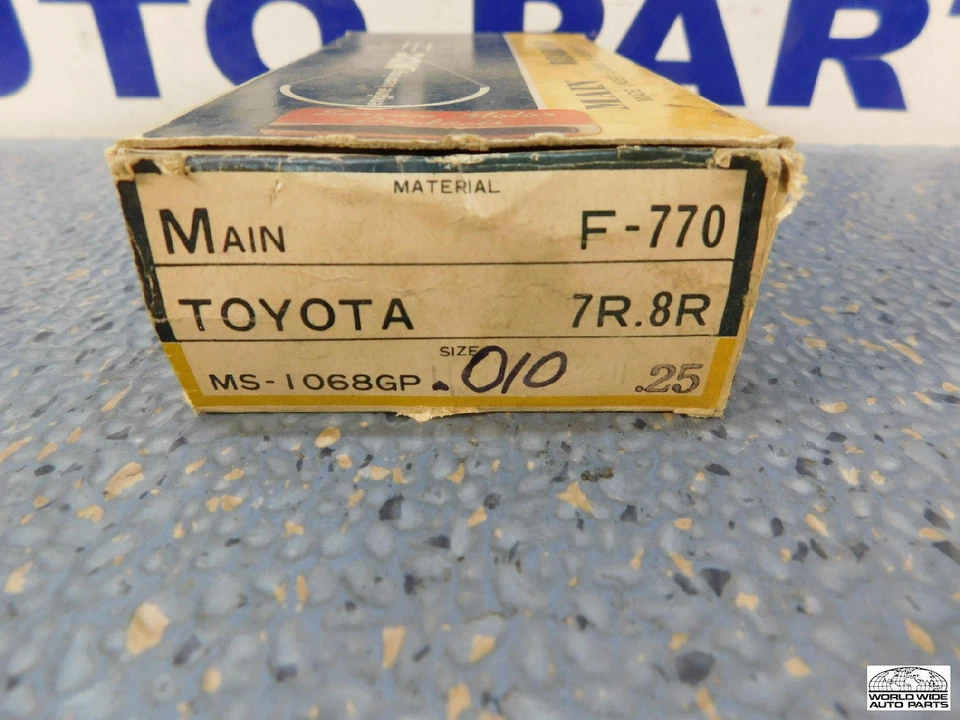 Rodamientos principales Toyota Corona Hilux 8RC .25 mm .010' gran tamaño 1968-1972 Foto 2 de 2