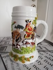 Tettau Bavaria - Bierkrug 0,50 L - mit Lithographie am Boden - Handgefertigt