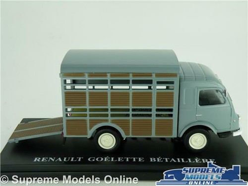 RENAULT HORSEBOX ANIMAL TRANSPORTER MODEL TRUCK VAN 1:43 SCALE IXO HORSE GREY K8 - Picture 2 of 6