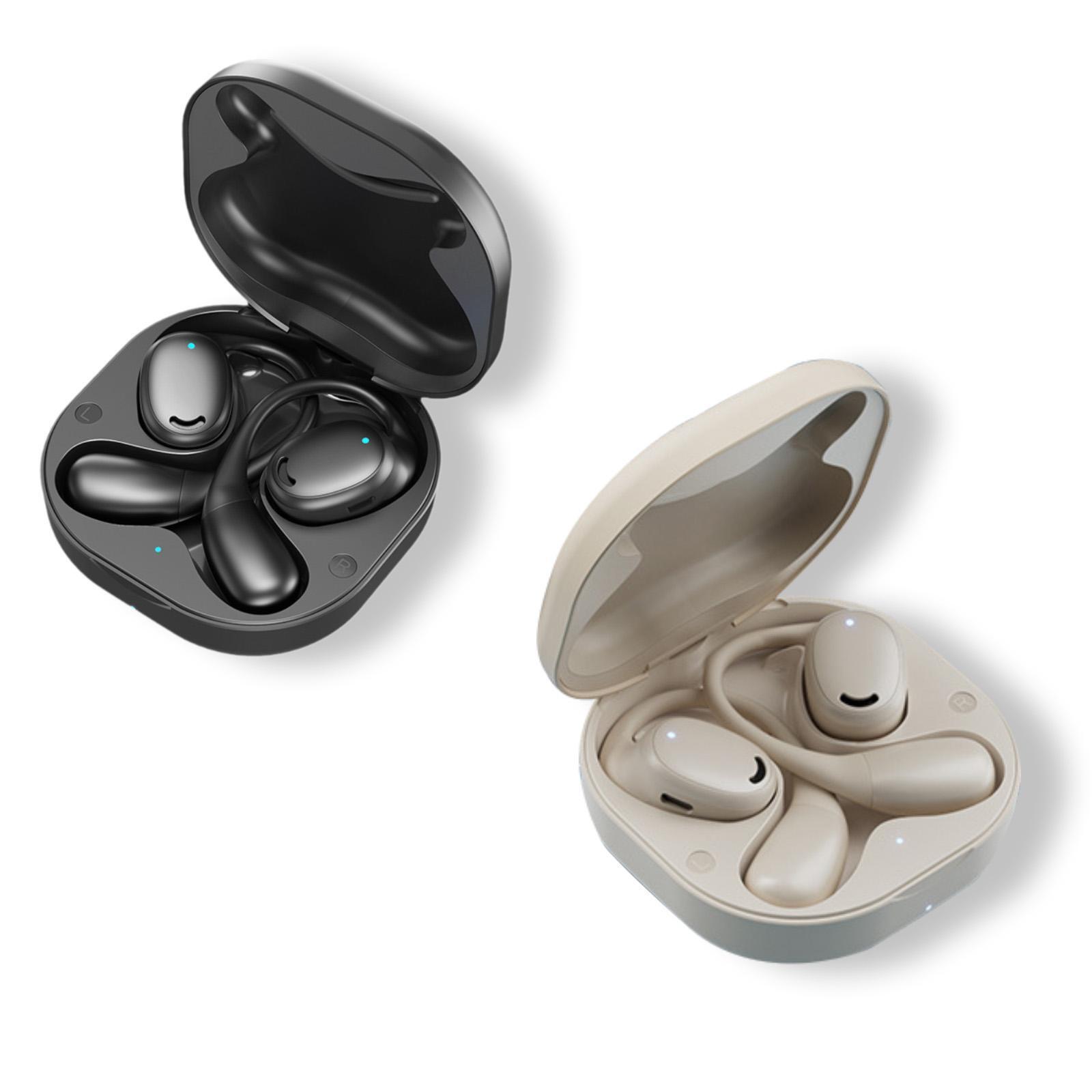 Open Ear Headphones Portable Ear Hanging Headset for Running Meeting Cycling-image