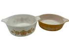 Pyrex Butterfly Pattern Bowls, #472 & #471 Vintage No Lids MCM Collectible