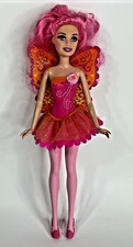 Mattel Barbie A Fairy Secret Doll 2011 Pink Hair Butterfly Wings Purple Eyes