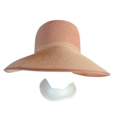 Magid Hats Rolled Wide Brim Sun Hat Pink Ombre Straw  display picture 1