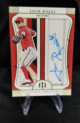 Panini 2022 National Treasures - Josh Rojas - Jumbo Gear Auto Gold Arizona /25