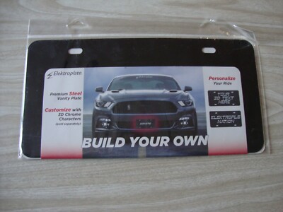 NIP ELEKTROPLATE PREMIUM STEEL VANITY LICENSE PLATE