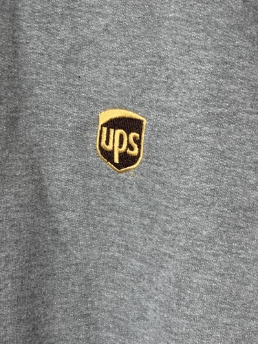 JERZEES Sweatshirt Herren XL grau UPS Langarm Rundhalsausschnitt - Bild 2 von 7