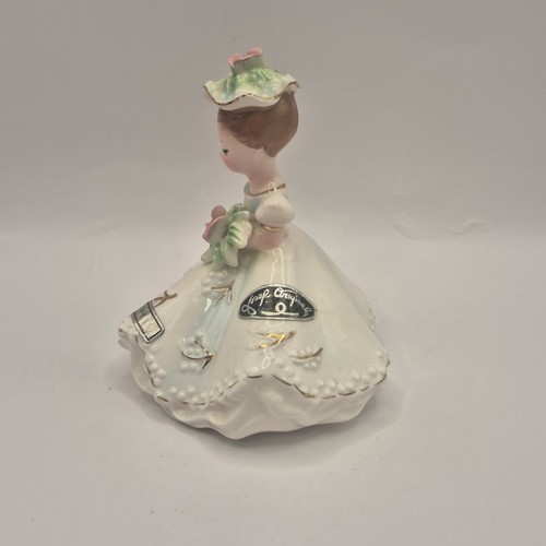 SERIE BAMBOLE COMPLEANNO Josef Originals vintage 1963 giugno bambina statuina - Foto 2 di 7