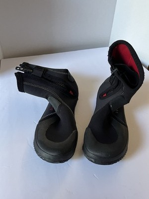 AQUA LUNG 3mm black diving boots youth mens sz 8 Superzip ergo
