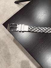 Under Armour Black White Gray Webbed Golf Belt Men's End to End 58