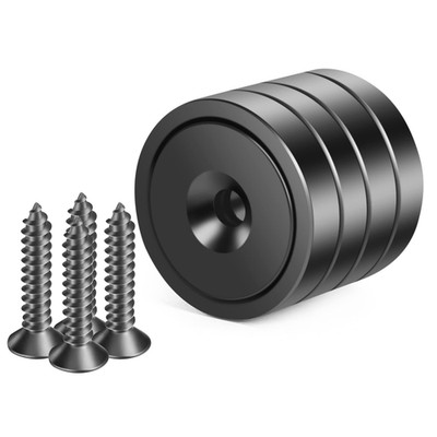 Neodym Magnete Mit Loch, 50Kg Extra Stark, Runde Magnete Zum Anschrauben, Magnet