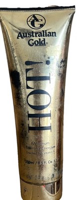 AUSTRALIAN GOLD ORIGINAL HOT! MAXIMUM ENERGY TANNING LOTION 8.5Oz BLEMISHED TUBE