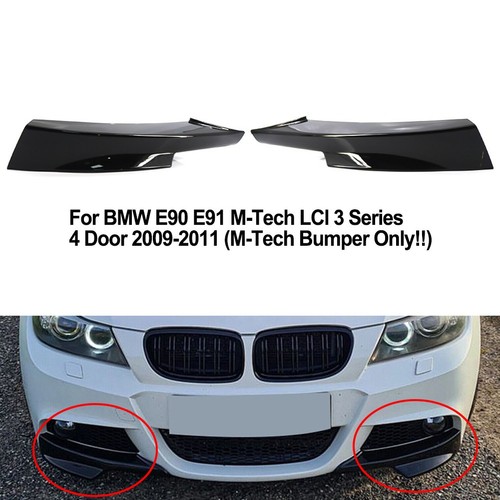 Labbro Spoiler Paraurti Anteriore Per BMW F30 F31 3 Serie M Sport 2012 2018 328i 335i 330i 320i Splitter Opacolucido Nerocarbonio - Foto 3