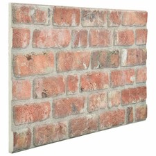 Wall Panels 10 pcs Red 100 x 50 cm EPS Foam vidaXL