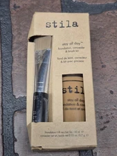 Stila Stay All Day Foundation Concealer & Brush Kit 1 Oz Foundation Warm 13