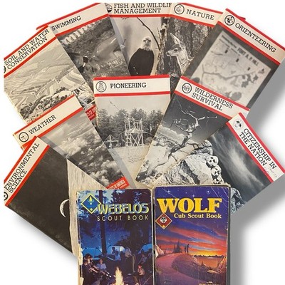 Lot Of 12 Vintage Boy Scouts of America Paperback Merit Badge Series Books