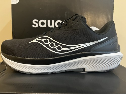 Saucony Echelon 10 Herren Laufschuhe Größe 11 WEIT (2E) gebraucht 1 Meile getragen
