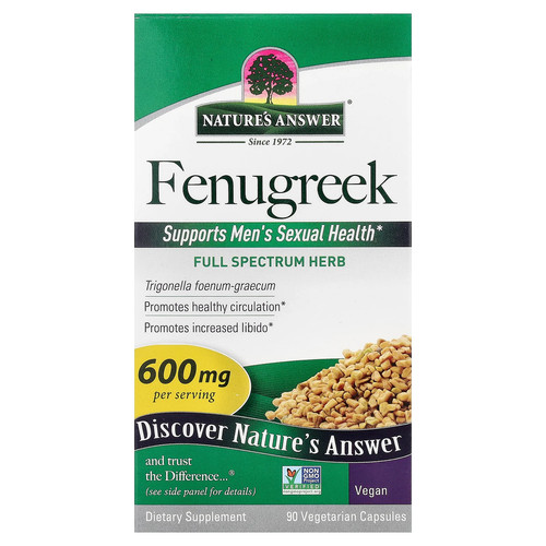 Fenugreek, 600 mg, 90 Vegetarian Capsules