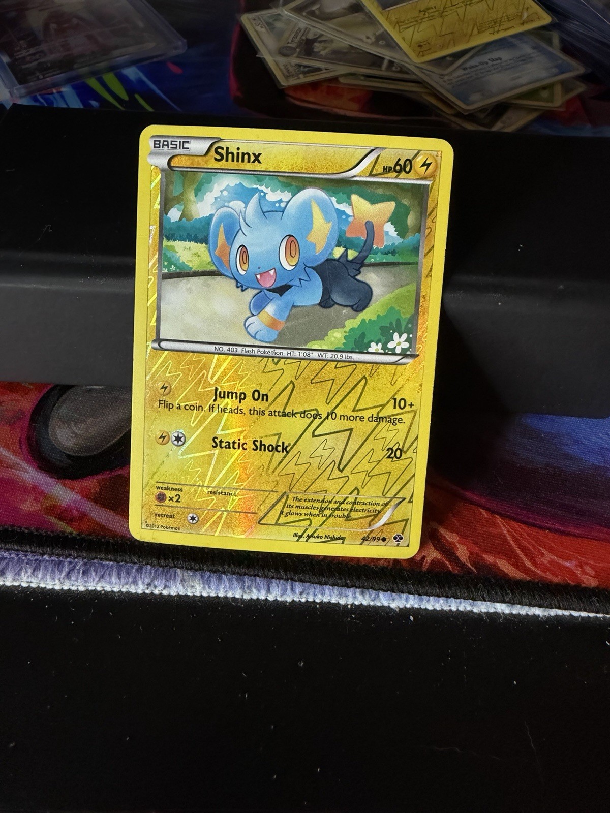 Shinx 42/99 Next Destinies Common Reverse Holo Pokemon Card - LP