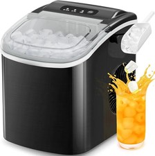 Countertop Ice Maker Antarctic Star Portable Ice Machine with Handle, 26Lbs/24H,