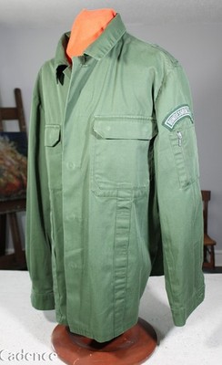 West German Bundeswehr Olive Green Field Light Weight Uniform Jacket Sz 50 J601