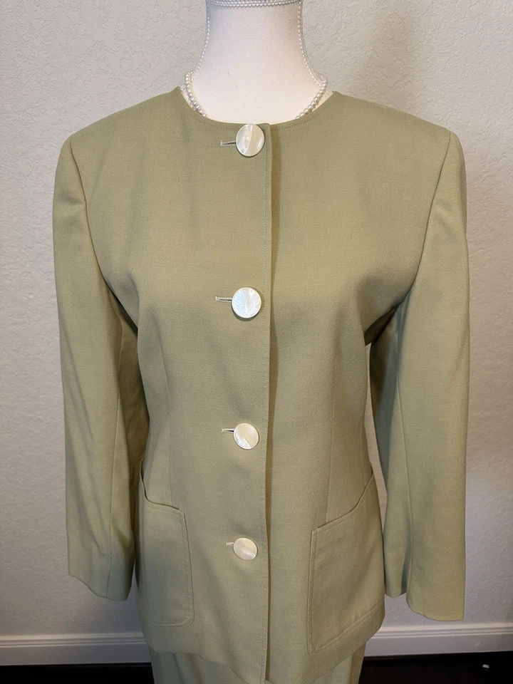 Conjunto de traje falda vintage Valentino Miss V - Hecho en Italia Foto 4 de 4