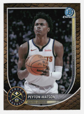 2025-26 Bowman Chrome Reptilian Refractor #BCV-180 Peyton Watson Denver Nuggets