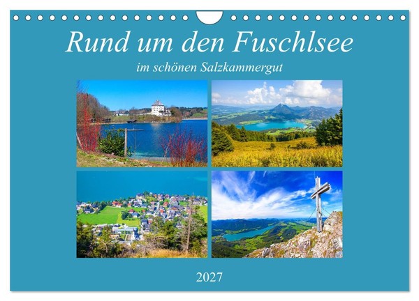 "Calendar 2027 · US Version · Around The Fuschlsee (Wall Calendar 2027 12\" × 8\" L"-image