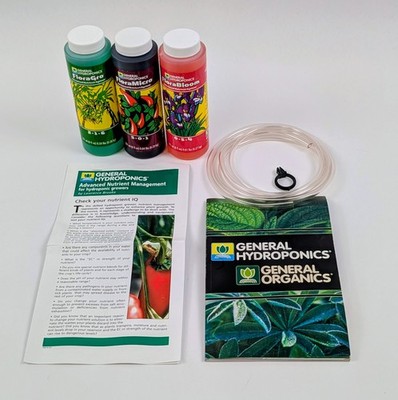 General Hydroponics Flora Series Trio Gro Micro Bloom Hydroponic Nutrients 8oz