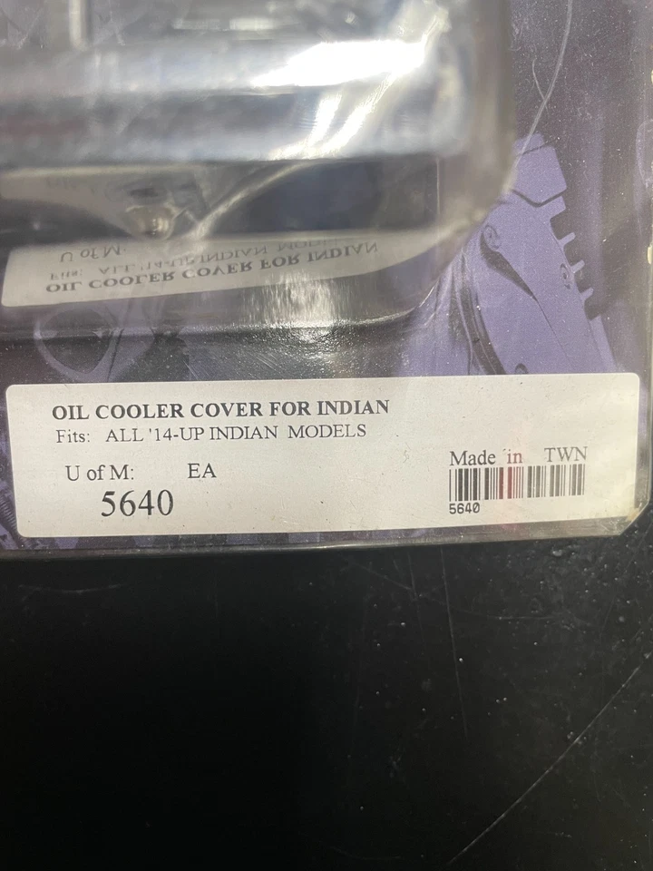 Kuryakyn Chrome Oil Cooler Cover for all '14 and Newer Indian Models 5640 - Image 4 of 4