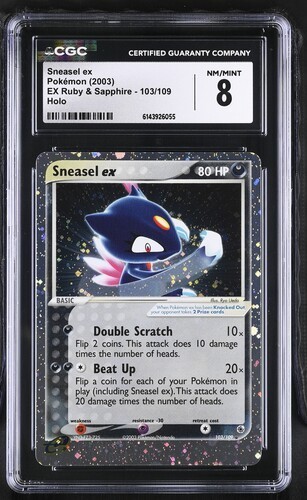 Sneasel ex graded CGC 8 for sale on eBay