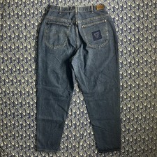 Vtg 80s Lee Sky Riders Womens High Rise Tapered Medium Wash Jeans 18W 31x27