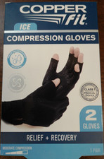 Copper Fit Compression Gloves Size-S/M 2 3/4"- 3 1/2"
