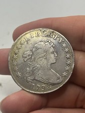 1798 Draped Bust Dollar, Large Eagle F/VF Details Plugged Scarce Early Date***