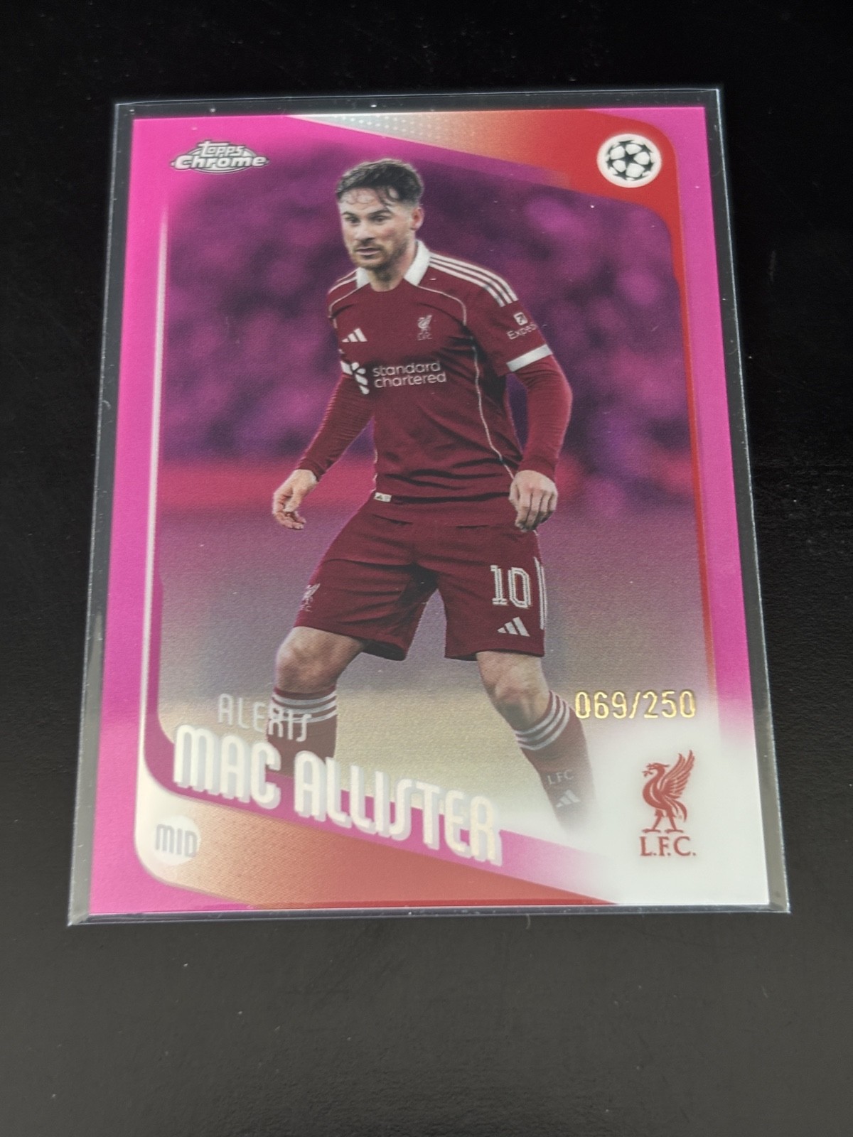 2025-26 Topps Chrome Uefa Club Competitions - Alexis Mac Allister #67 Pink /250