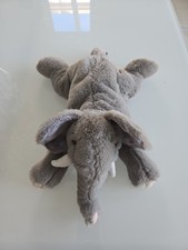 FAO Schwarz Adopt A Pet Pal Gray Elephant Plush 16" Floppy Soft Stuffed Animal